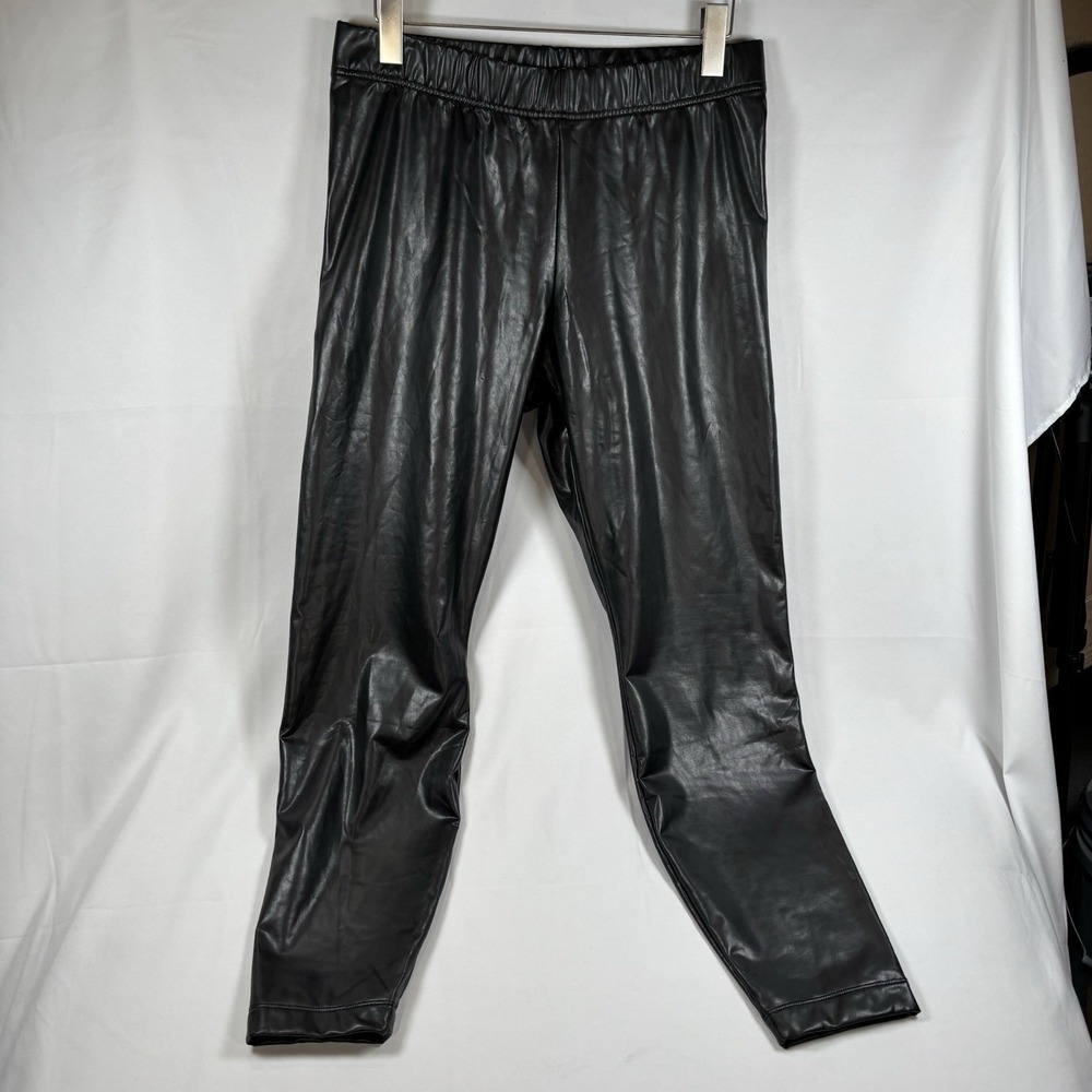 Old Navy Pull on Faux Leather Leggings Size‎ L - Black